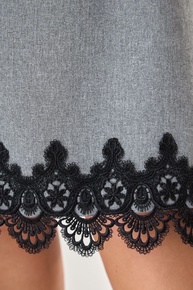 Платья Romanovich Style 1-1284 серый\черный