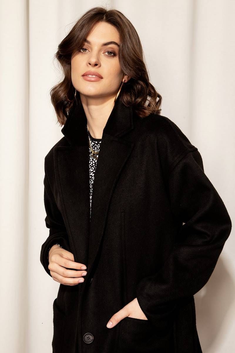 Женское пальто Nova Line 10374 черный