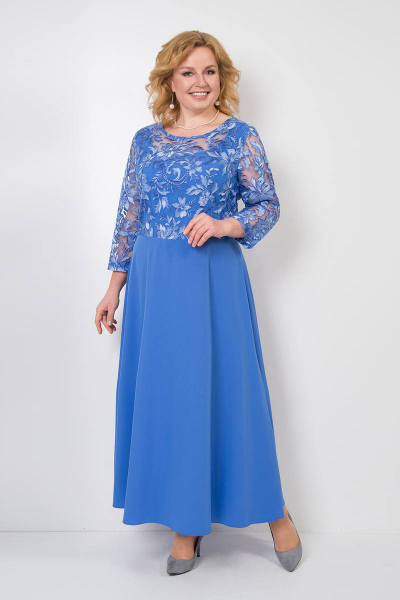 Платье TrikoTex Stil М109-17 голубой