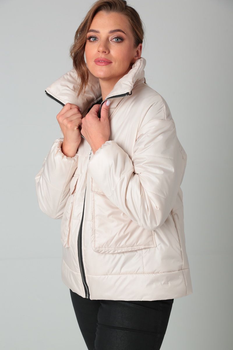 Женская куртка Modema м.1030/1 кремовый