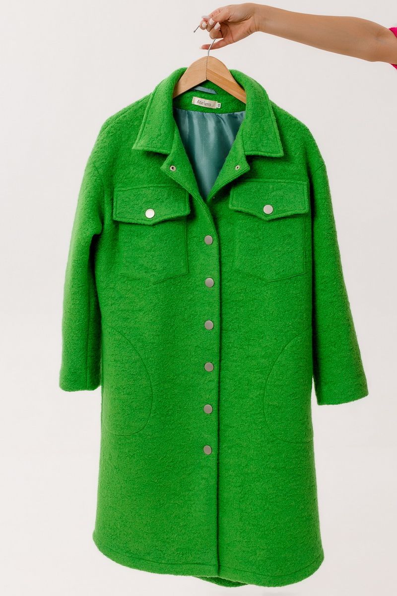 Женское пальто Atelero 1065 зеленый