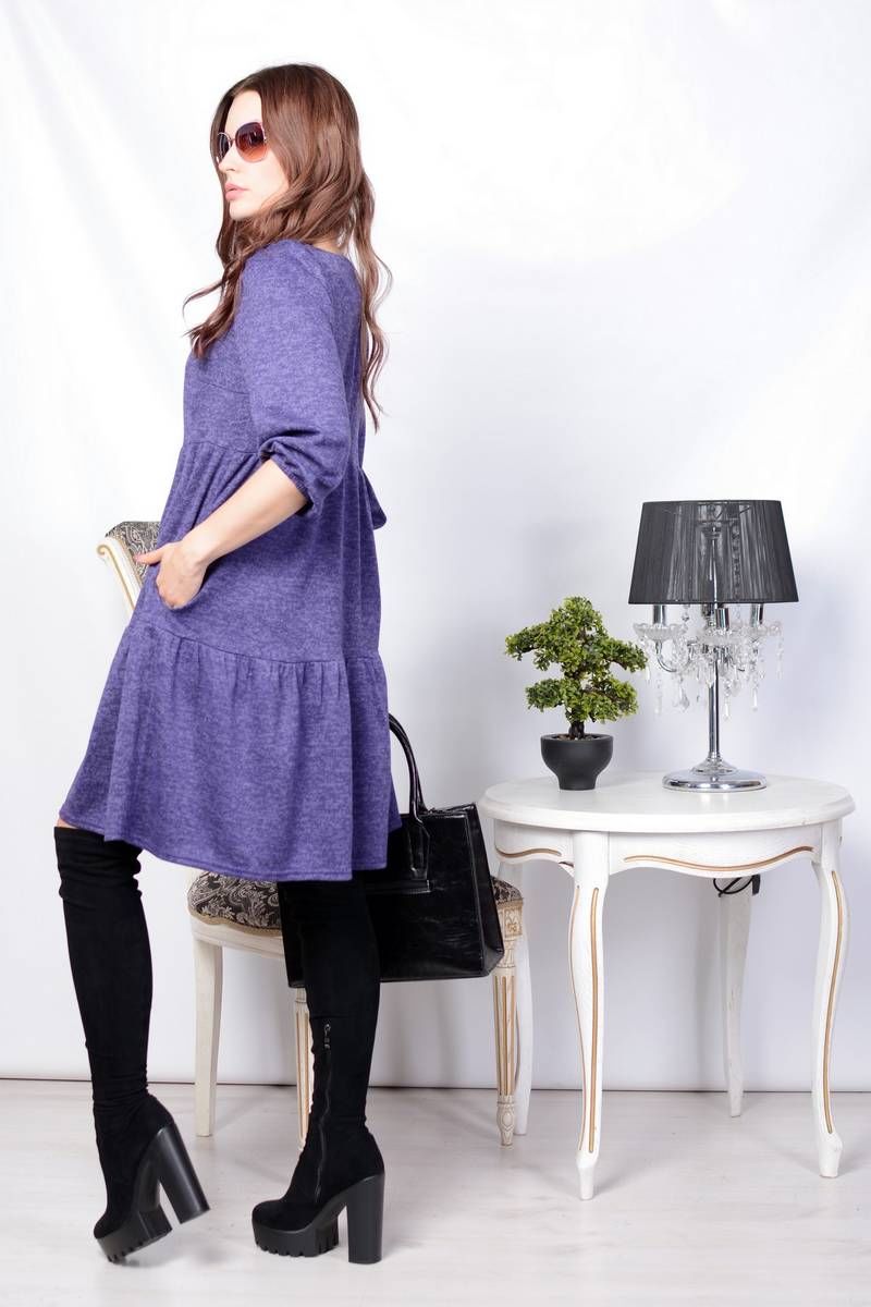 Платья PATRICIA by La Cafe F15190 фиолетовый