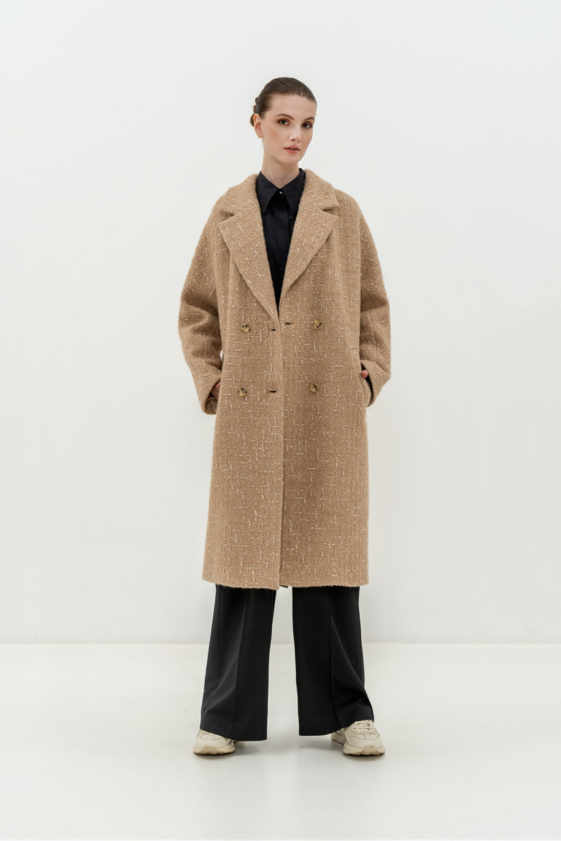 Женское пальто Elema 1-12019-1-170 бежевый