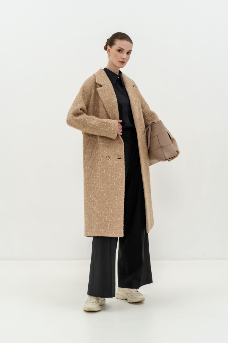 Женское пальто Elema 1-12019-1-170 бежевый