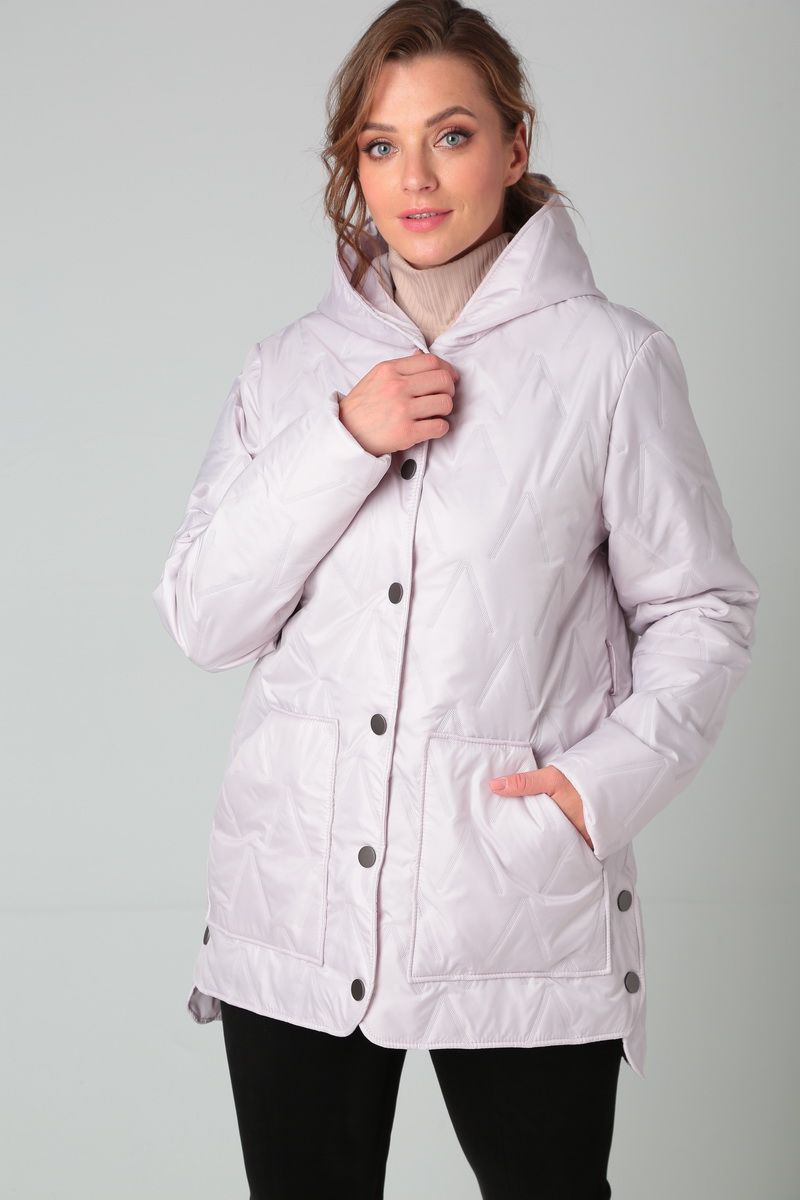 Женское пальто Modema м.1034/5 кремово-розовый