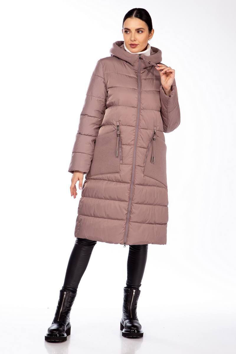 Женское пальто Beautiful&Free 4091 лиловый
