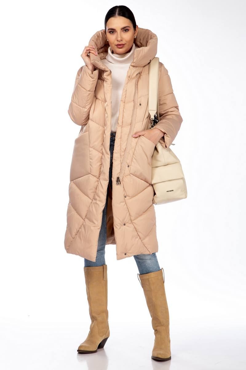 Женское пальто Beautiful&Free 4101 карамель