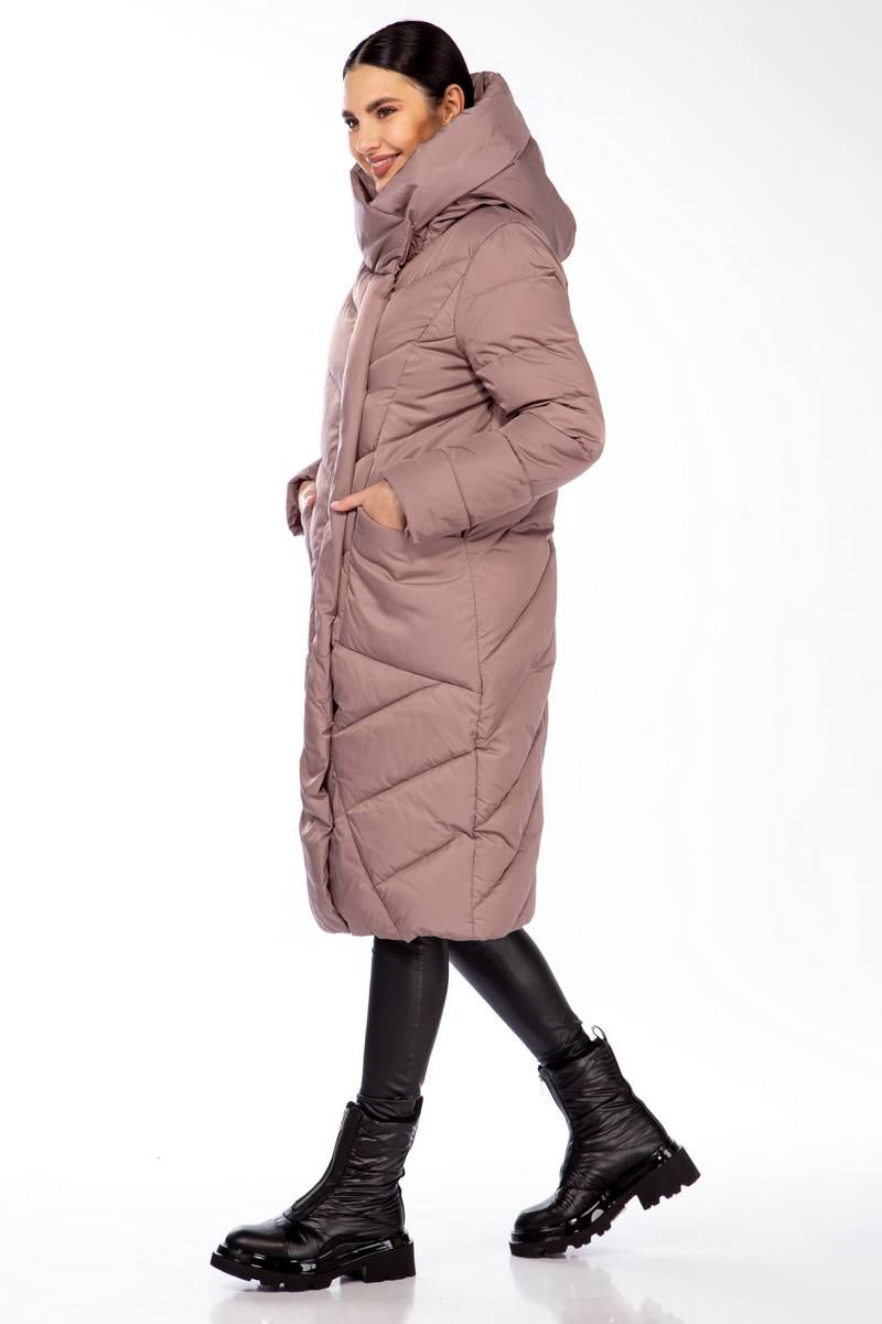 Женское пальто Beautiful&Free 4101 лиловый
