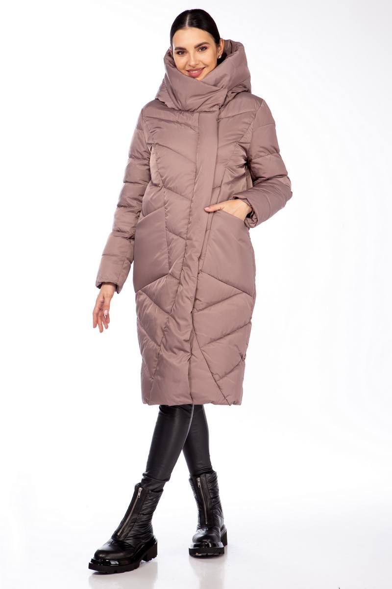 Женское пальто Beautiful&Free 4101 лиловый