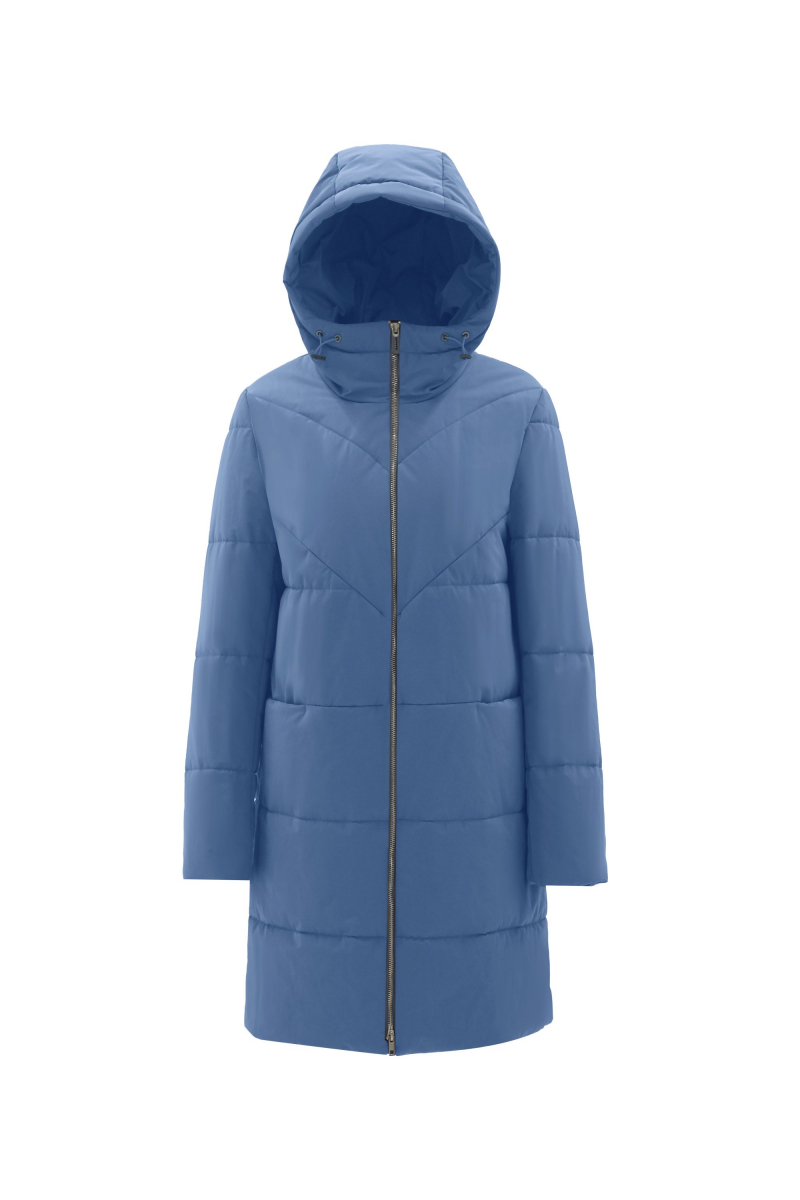 Женское пальто Elema 5-12381-1-170 голубой