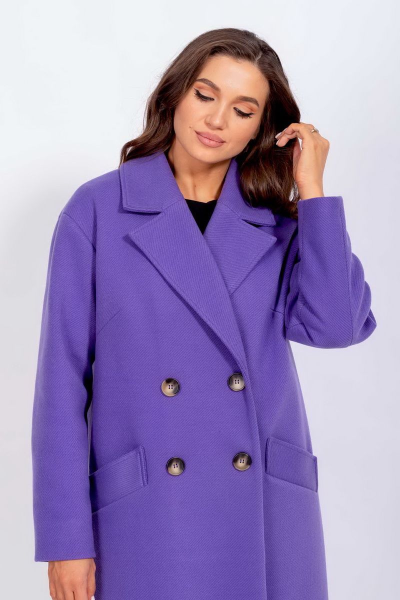 Женское пальто Mislana 855 фиолет