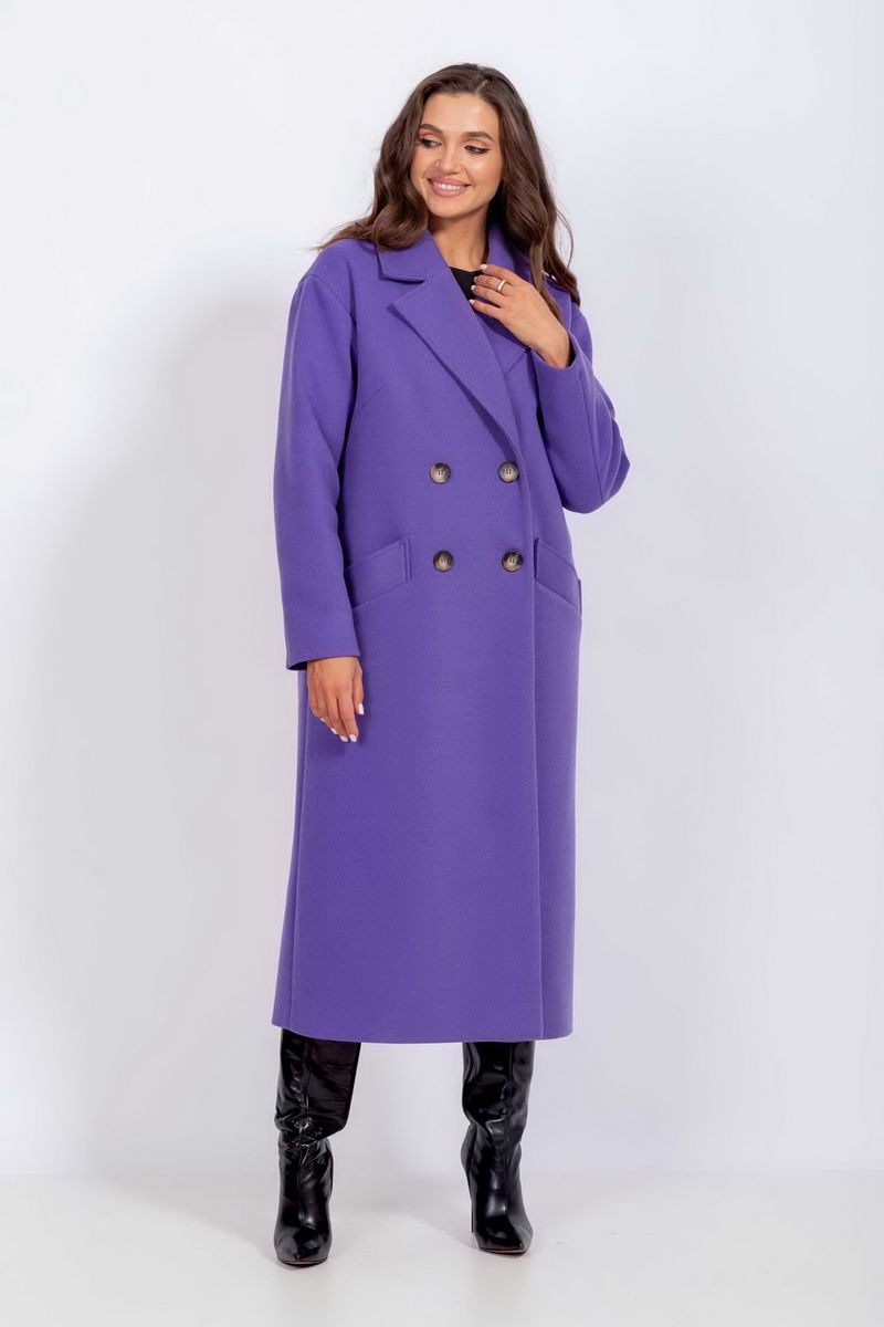 Женское пальто Mislana 855 фиолет