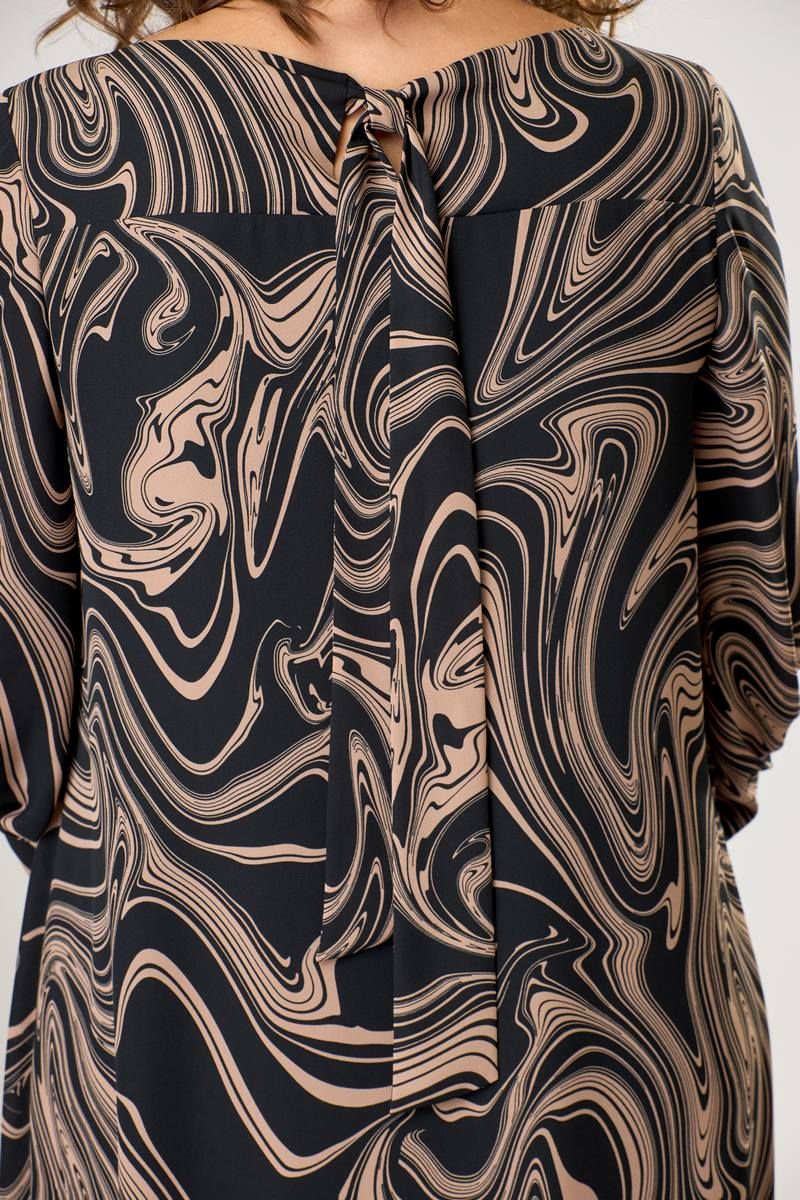 Платья Romanovich Style 1-2442 чёрный/ бежевый