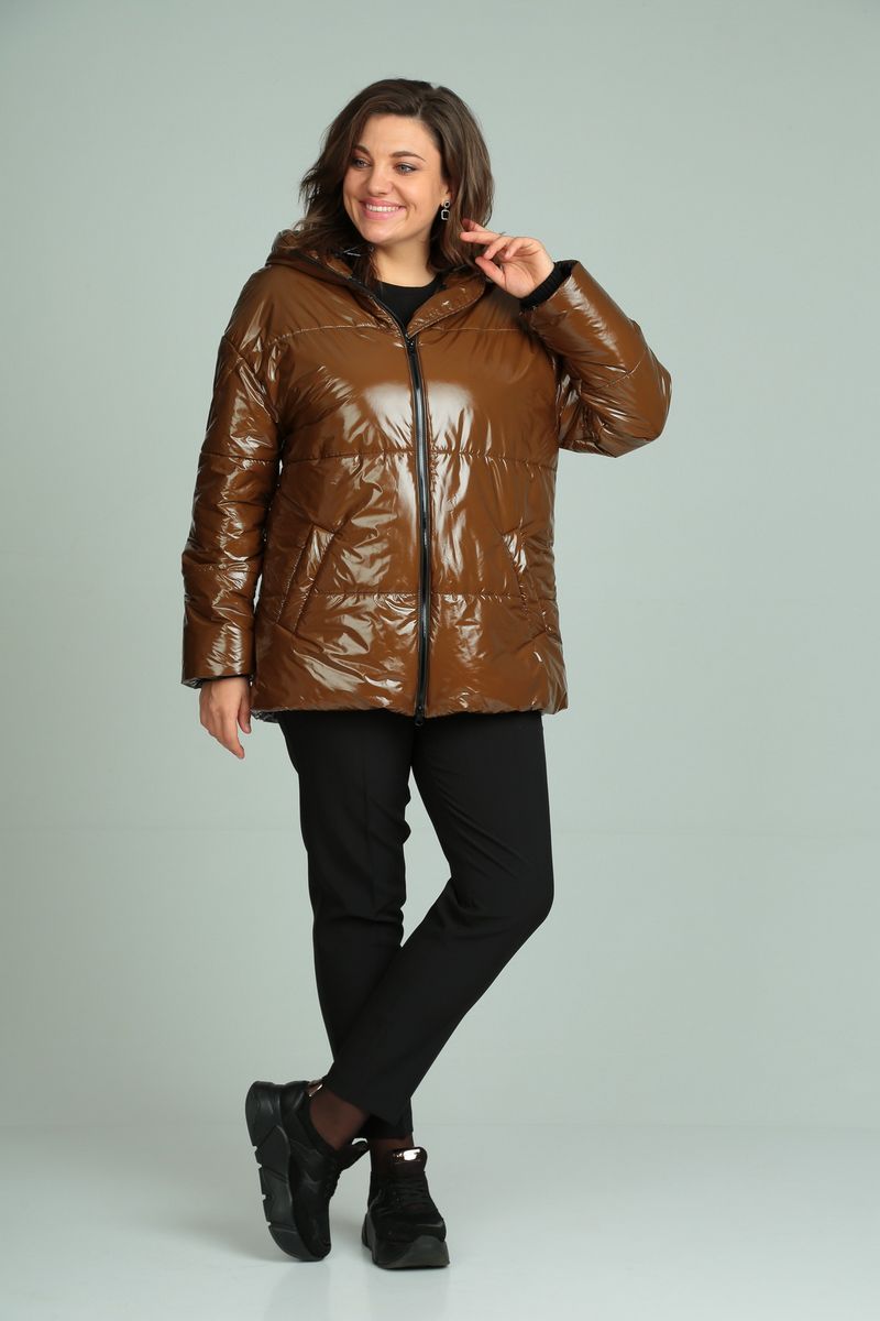 Женская куртка Диомант 1815 коричневый