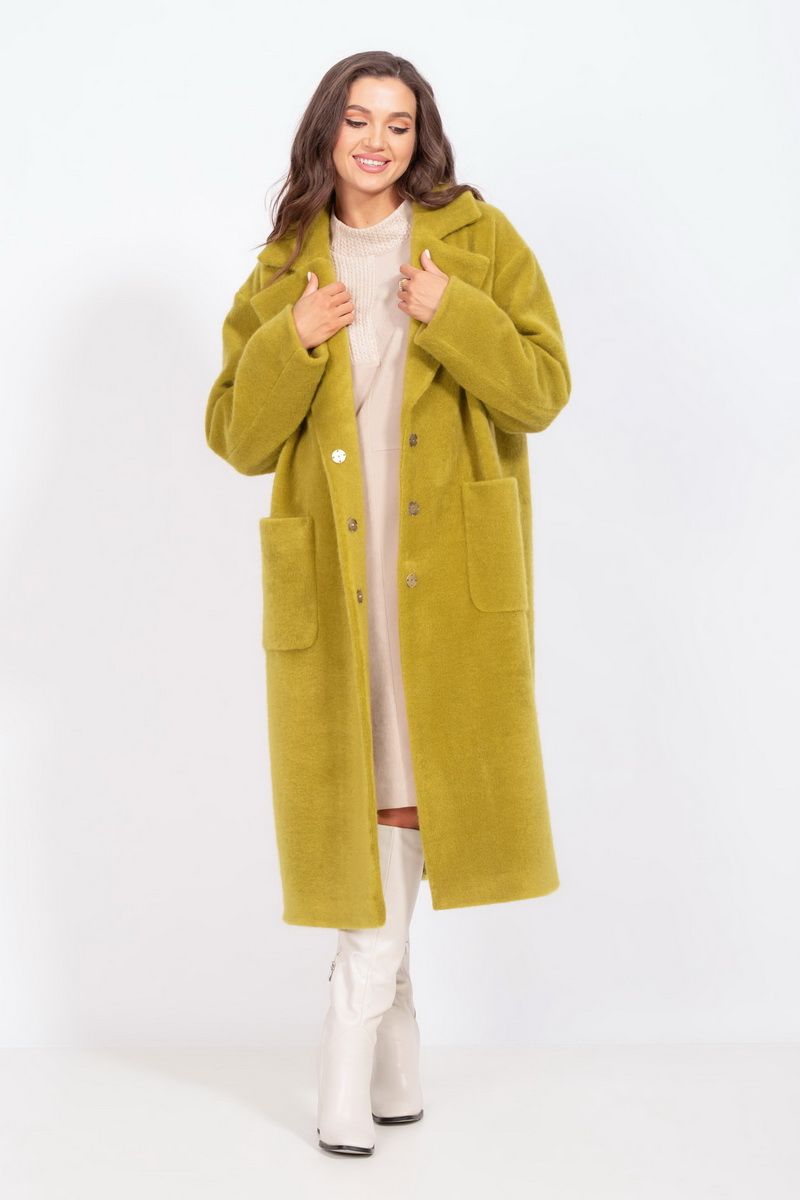 Женское пальто Mislana 854 олива