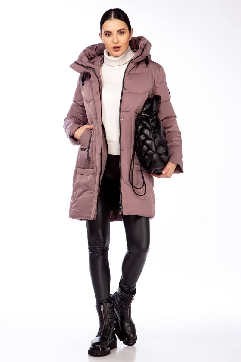 Женское пальто Beautiful&Free 4103 лиловый