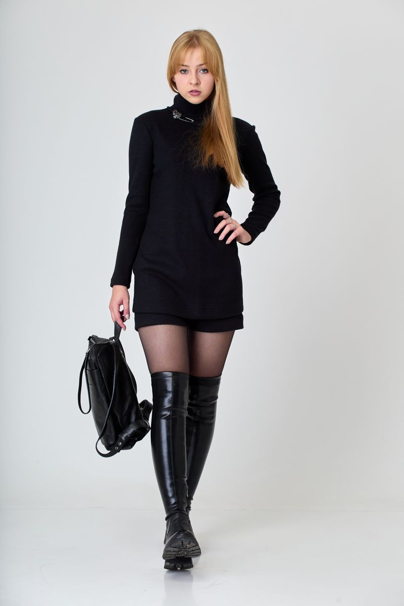 Женский комплект с шортами T&N 7317 черный