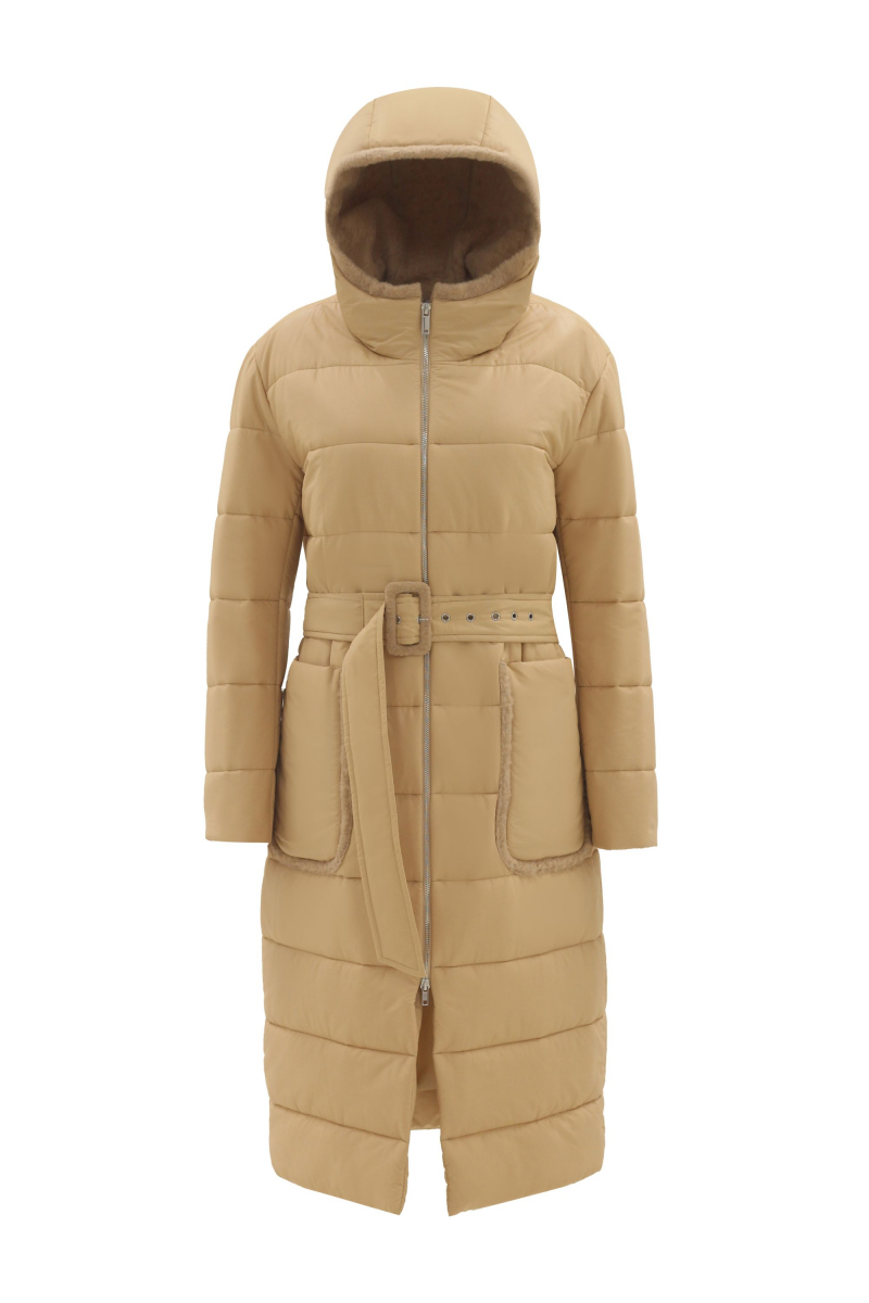 Женское пальто Elema 5-120711-1-164 бежевый