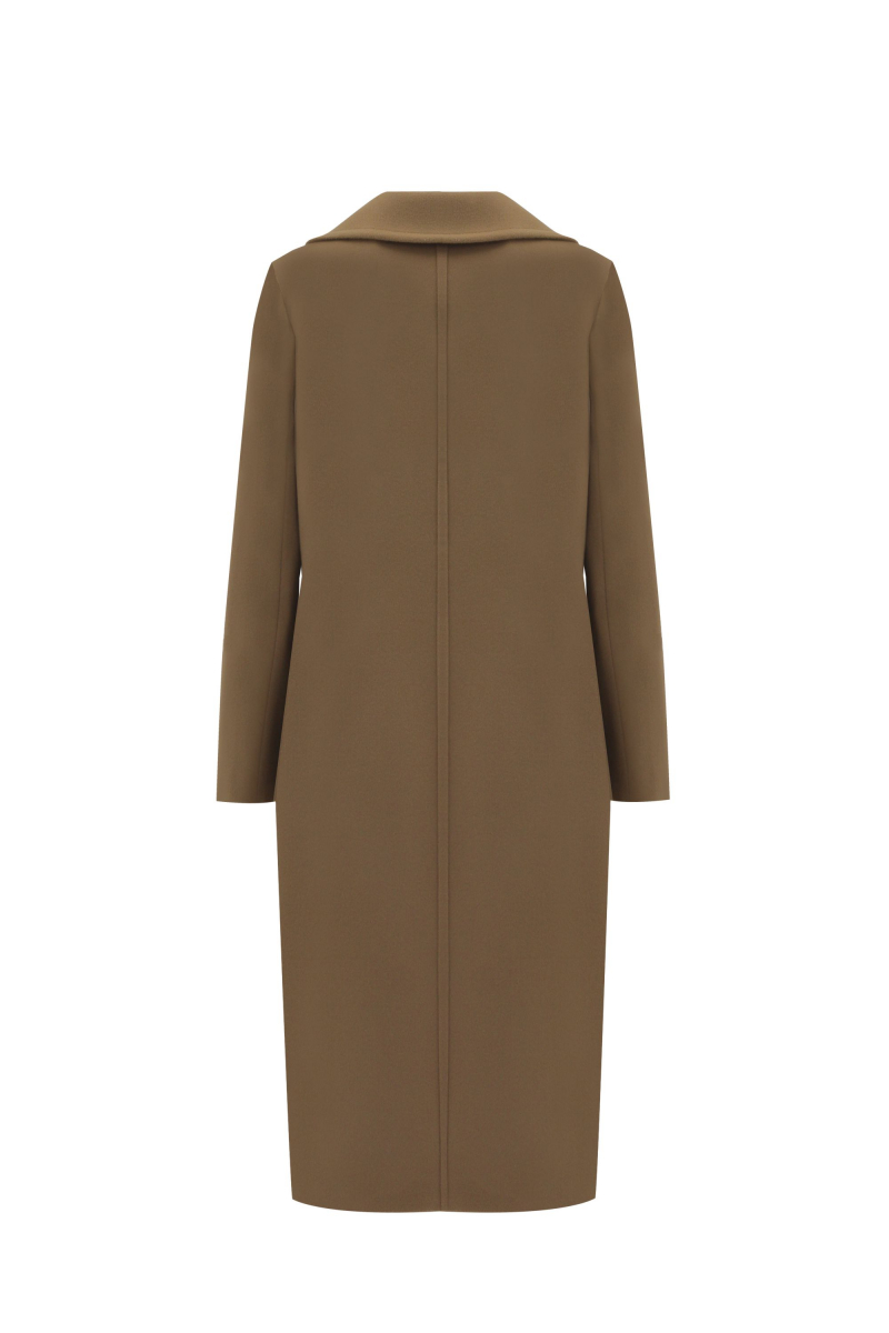 Женское пальто Elema 6-12254-1-164 тёмно-бежевый