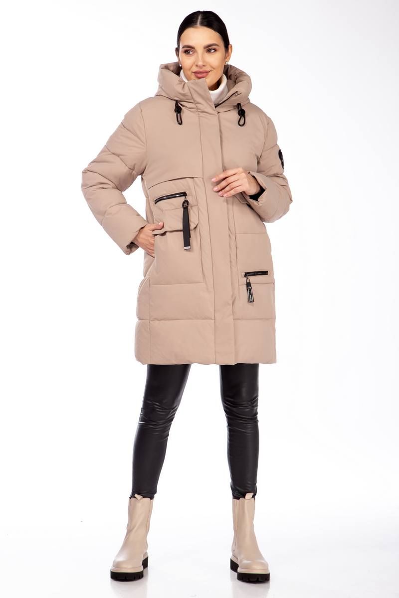 Женское пальто Beautiful&Free 4090 бежевый