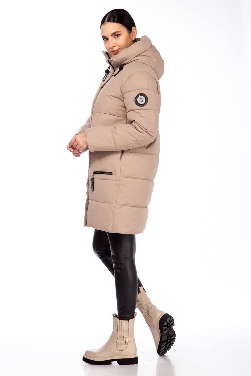 Женское пальто Beautiful&Free 4090 бежевый