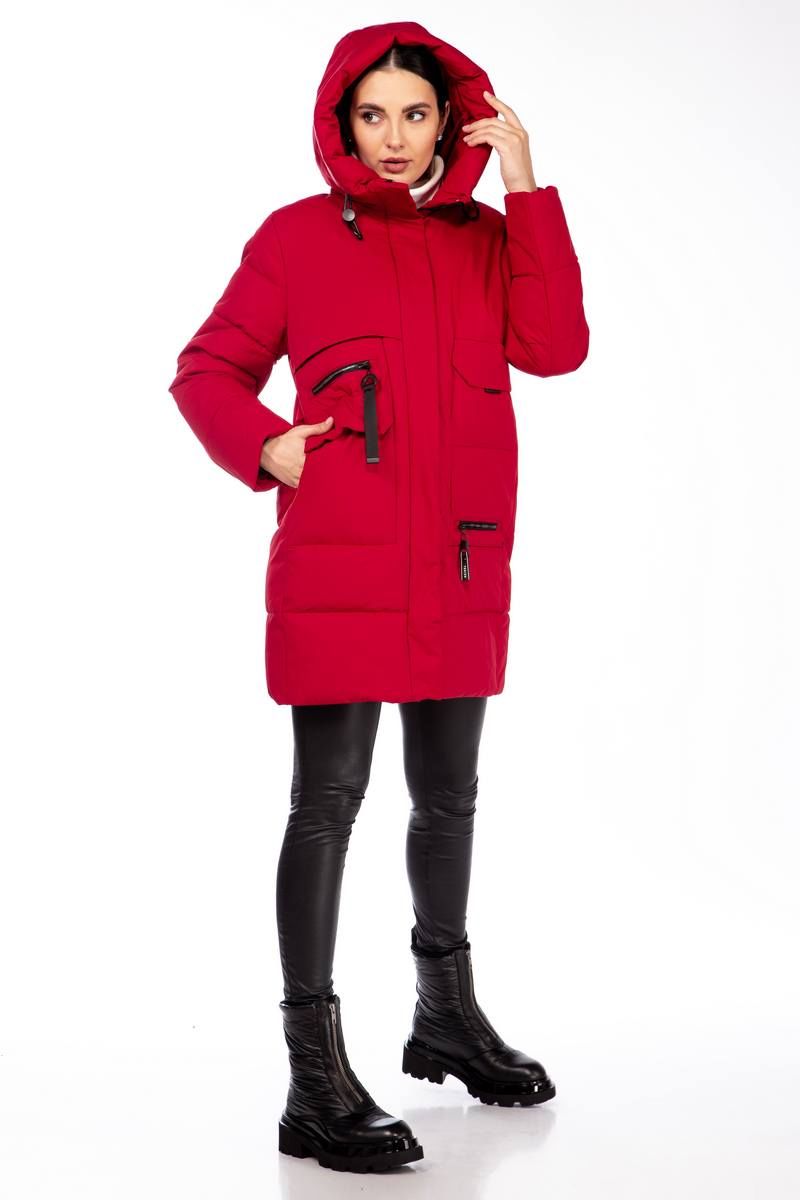 Женское пальто Beautiful&Free 4090 красный