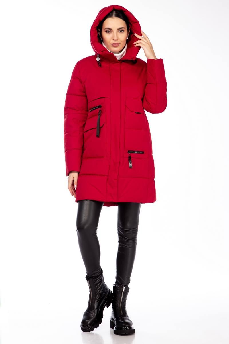 Женское пальто Beautiful&Free 4090 красный