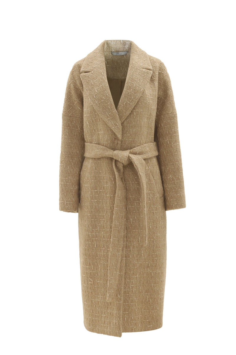 Женское пальто Elema 1-12732-1-164 бежевый
