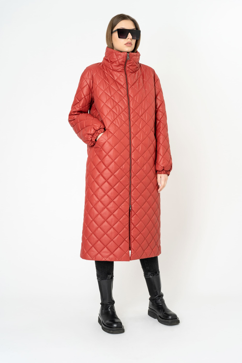 Женское пальто Elema 5-10635-1-170 рябина