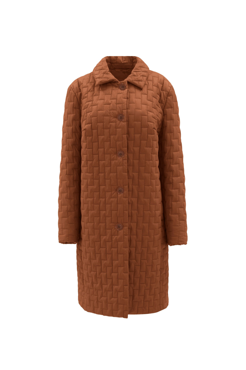 Женское пальто Elema 5-12004-1-164 глина