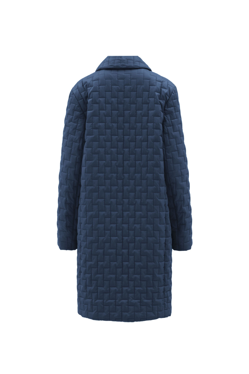 Женское пальто Elema 5-12004-1-170 джинсовый