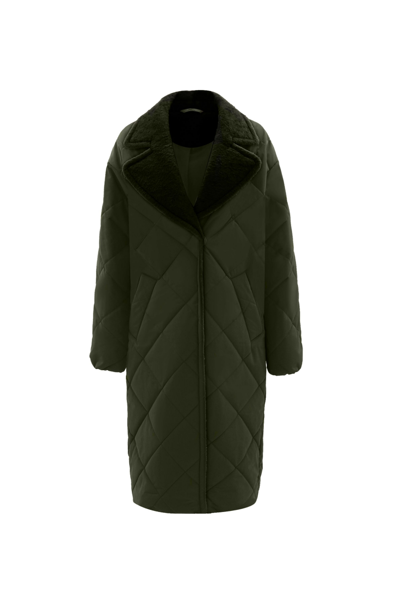 Женское пальто Elema 5-12194-1-164 хаки