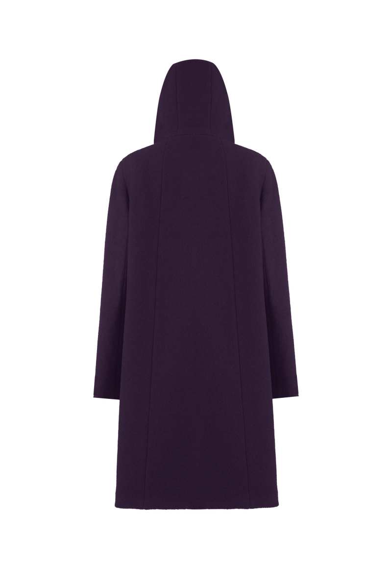 Женское пальто Elema 6-12282-1-164 баклажан