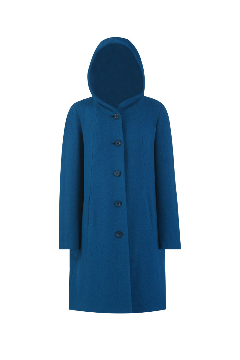 Женское пальто Elema 6-12282-1-170 морская_волна
