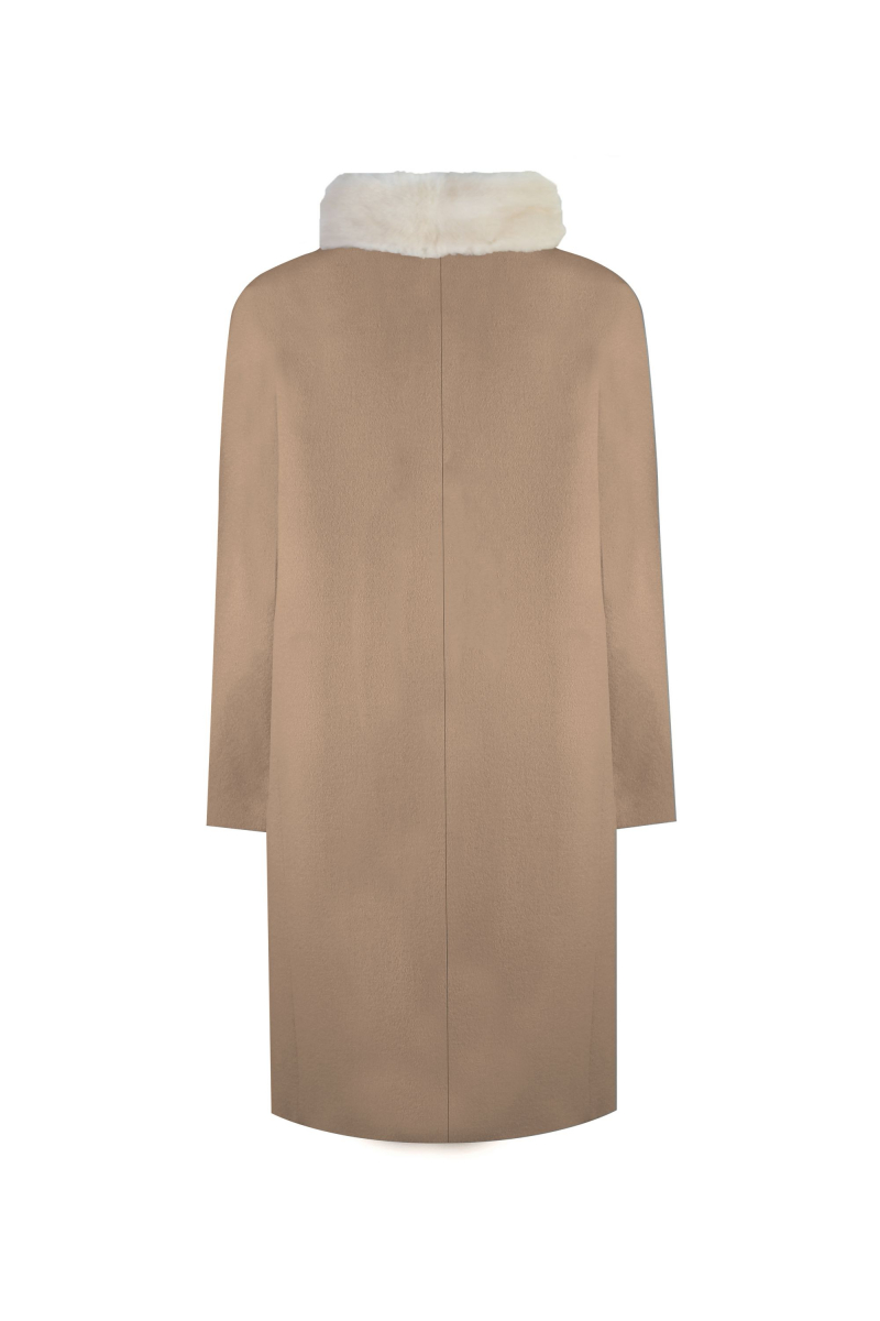 Женское пальто Elema 7-12255-1-164 тёмно-бежевый