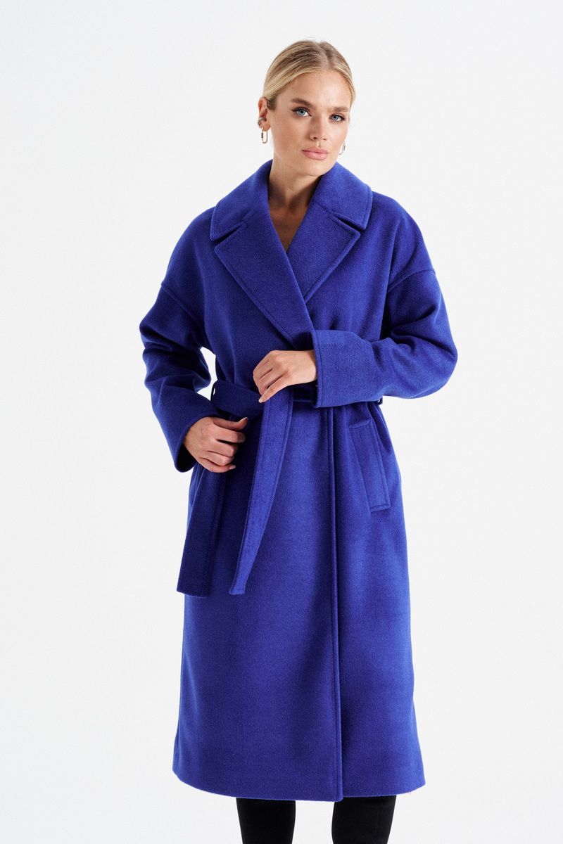 Женское пальто Prestige 4403 василек