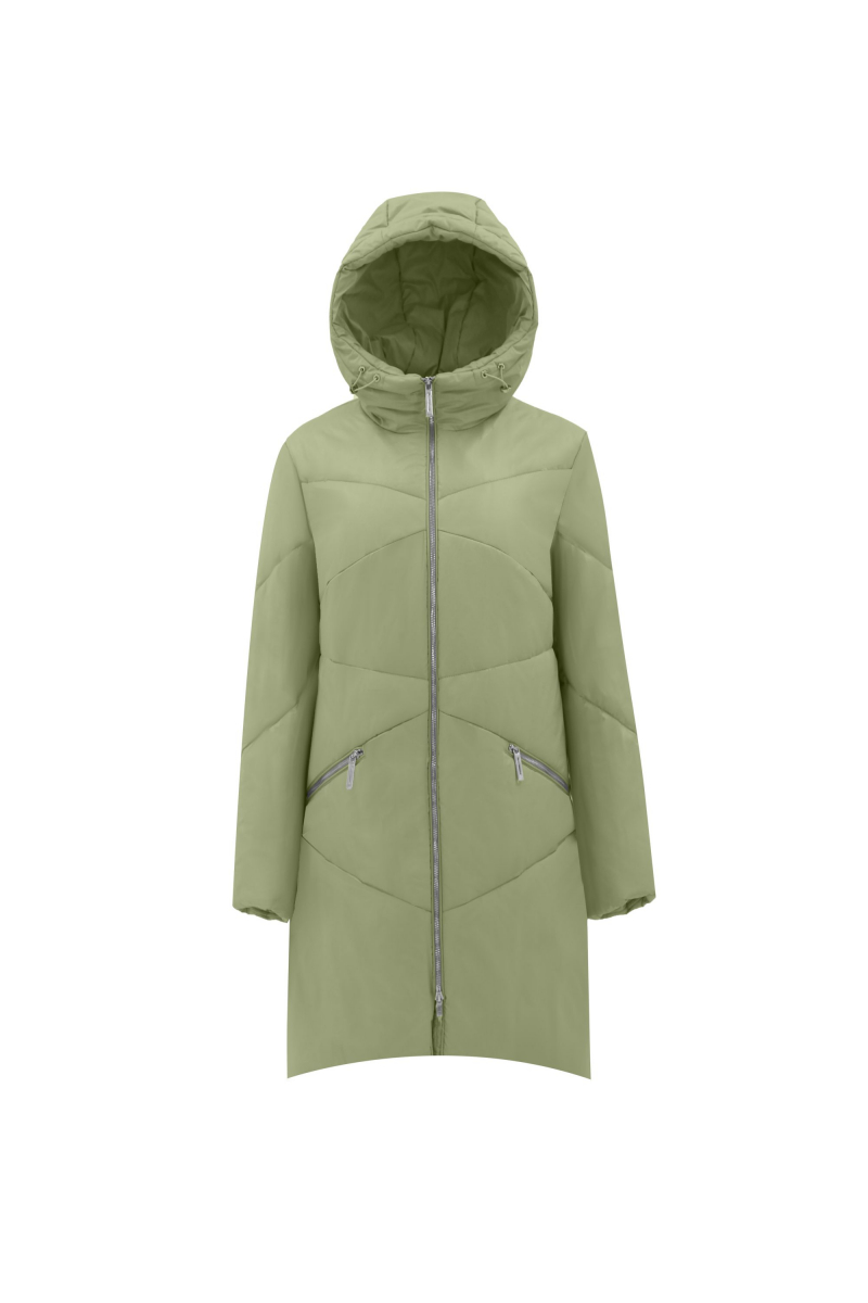Женское пальто Elema 5-12337-1-164 полынь