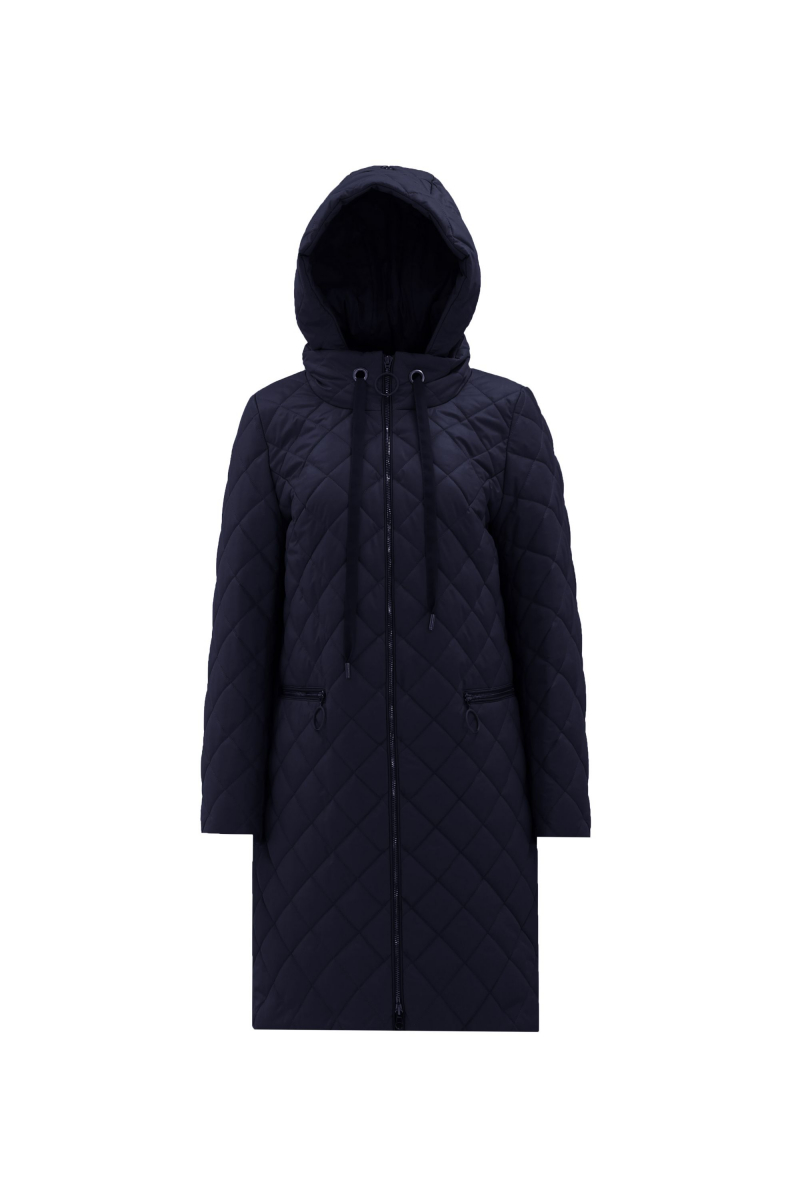 Женское пальто Elema 5-9275-5-164 тёмно-синий