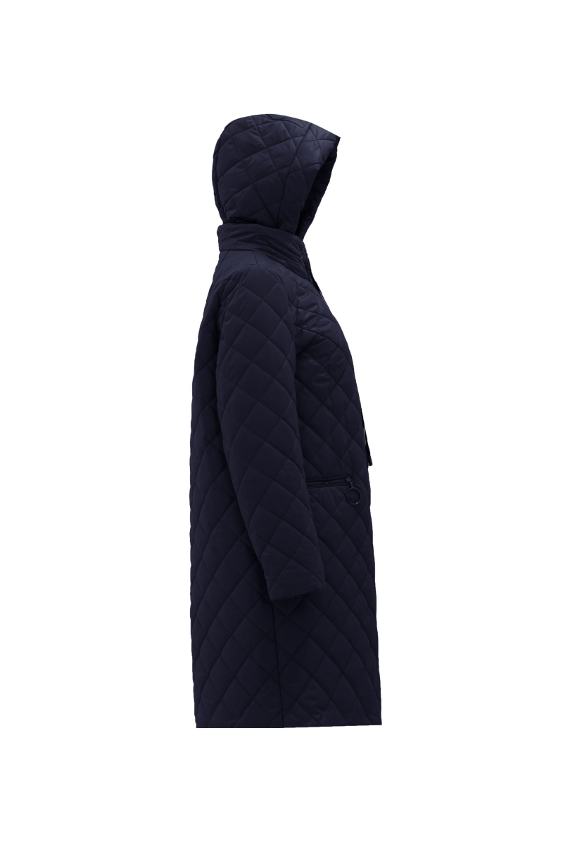 Женское пальто Elema 5-9275-5-164 тёмно-синий