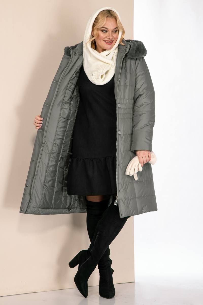 Женское пальто Shetti 2041 олива