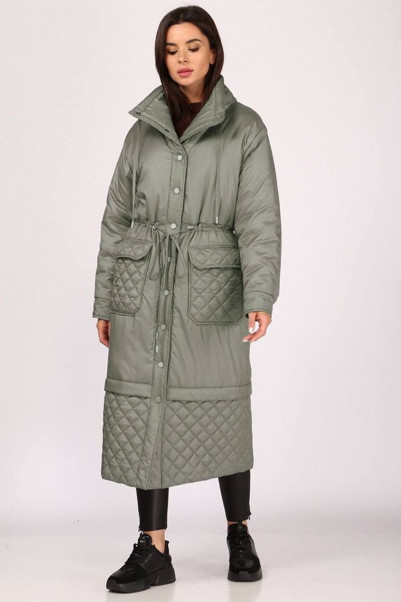 Женское пальто Faufilure С560 зеленый