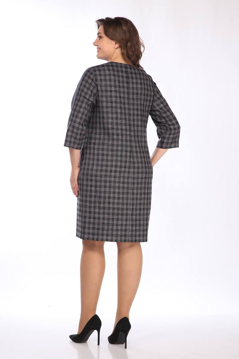 Платья Lady Style Classic 1503/1 синий_с_черным