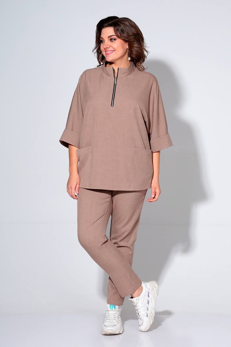 Брючный комплект Liona Style 862 мокко