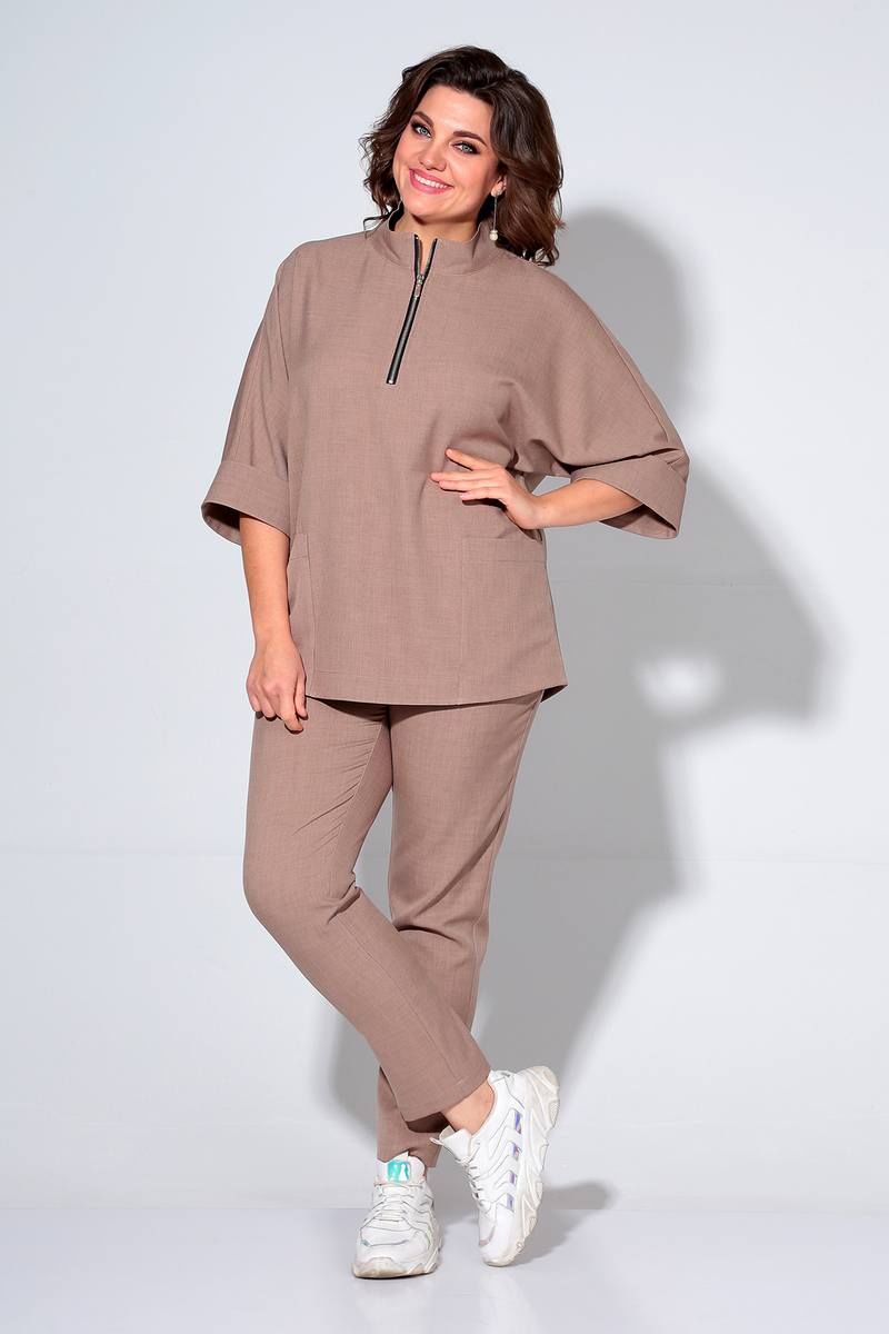 Брючный комплект Liona Style 862 мокко