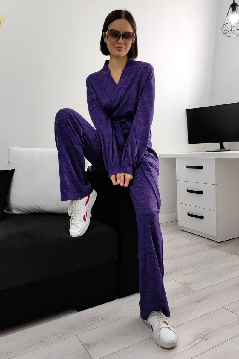 Брючный костюм PATRICIA by La Cafe F15425-36 фиолетовый