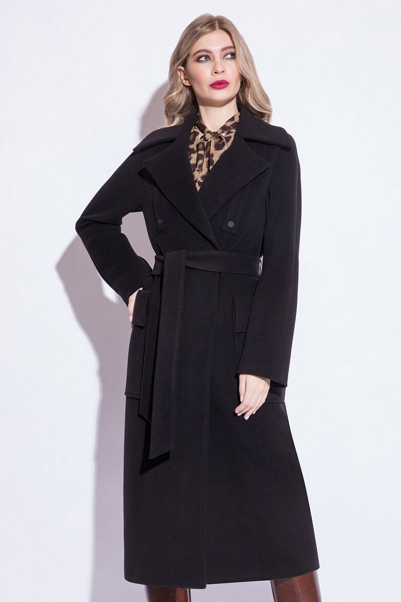 Женское пальто ElectraStyle 6-0101-021 черный