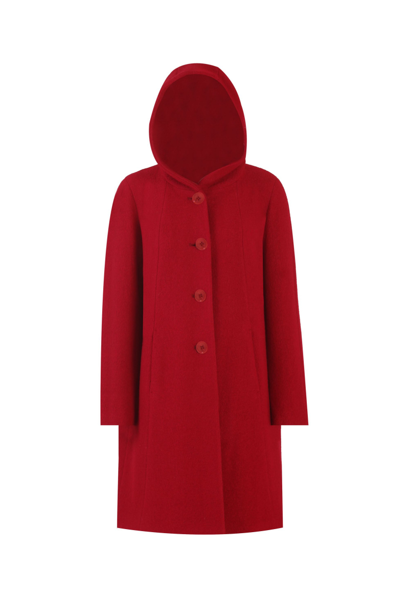 Женское пальто Elema 1-12822-1-170 красный