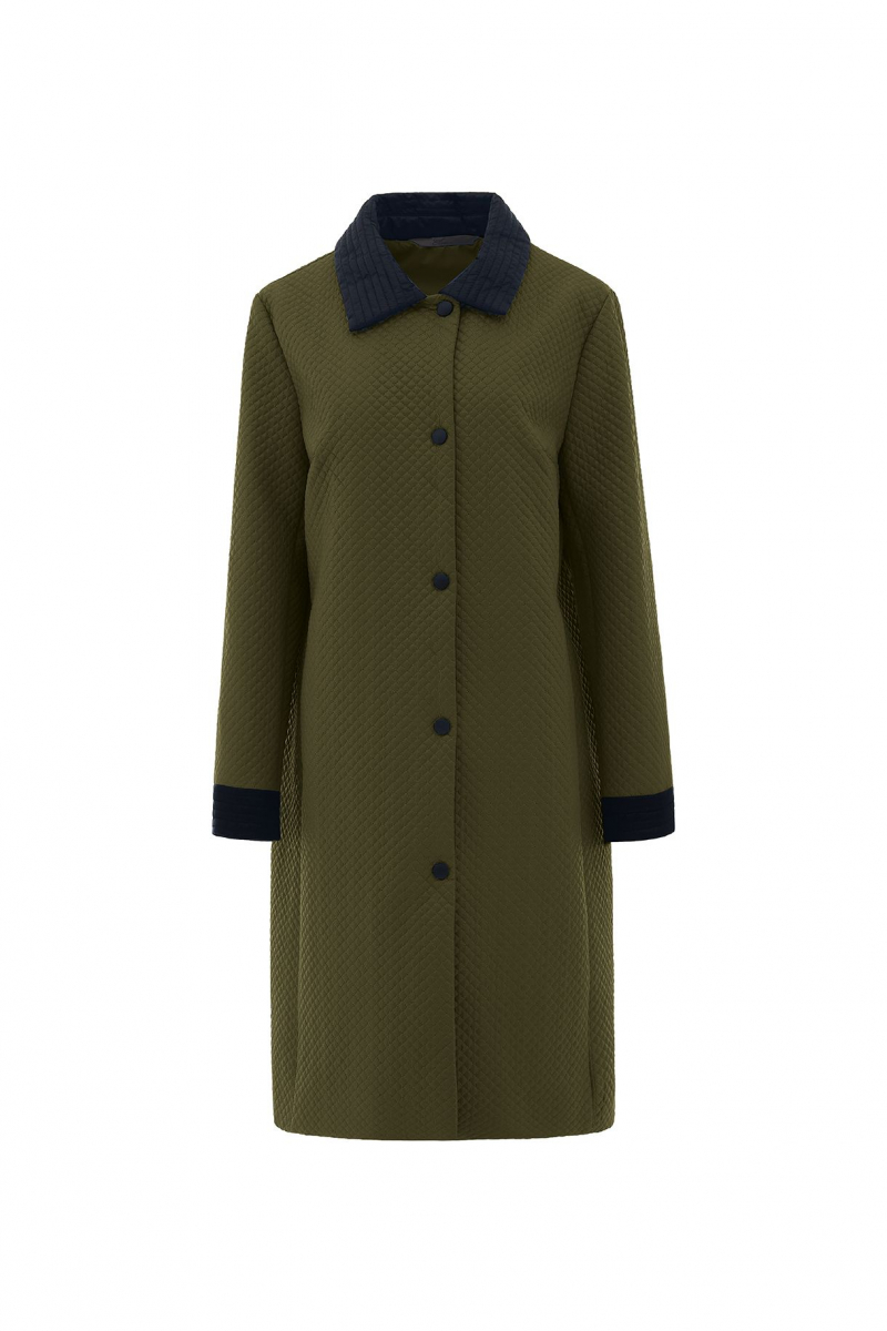 Женское пальто Elema 5-12036-1-164 олива