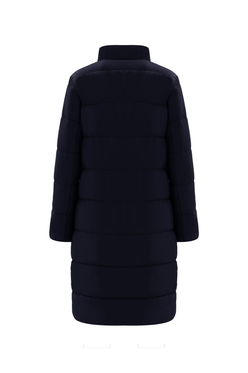 Женское пальто Elema 5-12650-1-164 тёмно-синий/светлый_беж