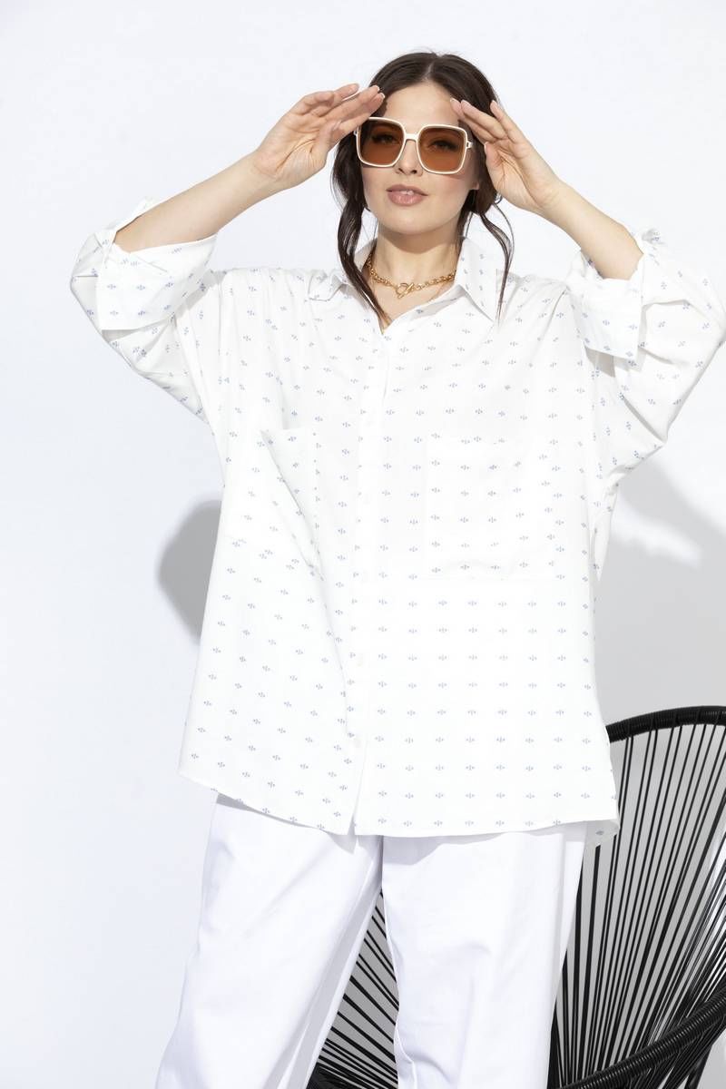 Рубашки SOVA 11100 молочный_дизайн